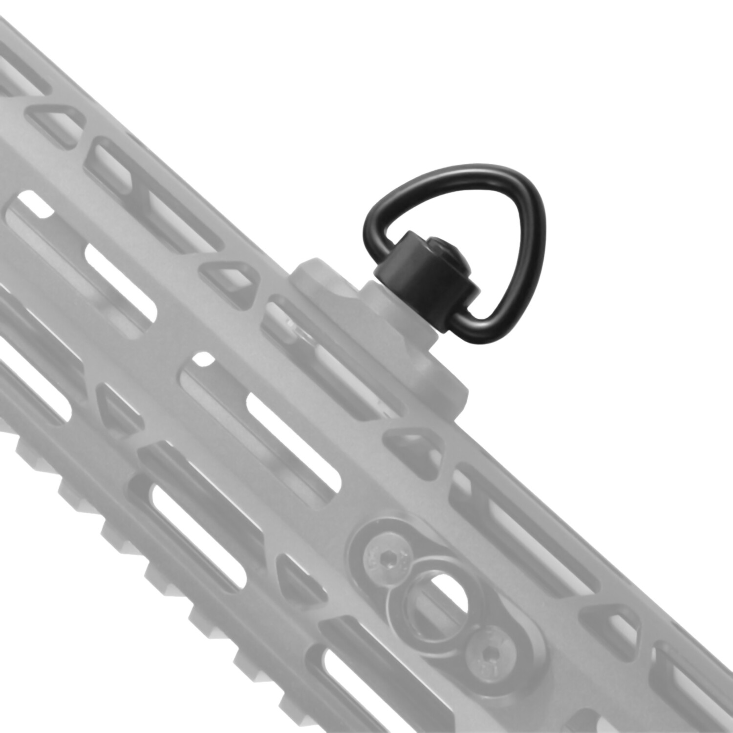 2 PCS D-Loop Quick Detach Set 1" Heavy Duty QD Sling Swivels with Push Button