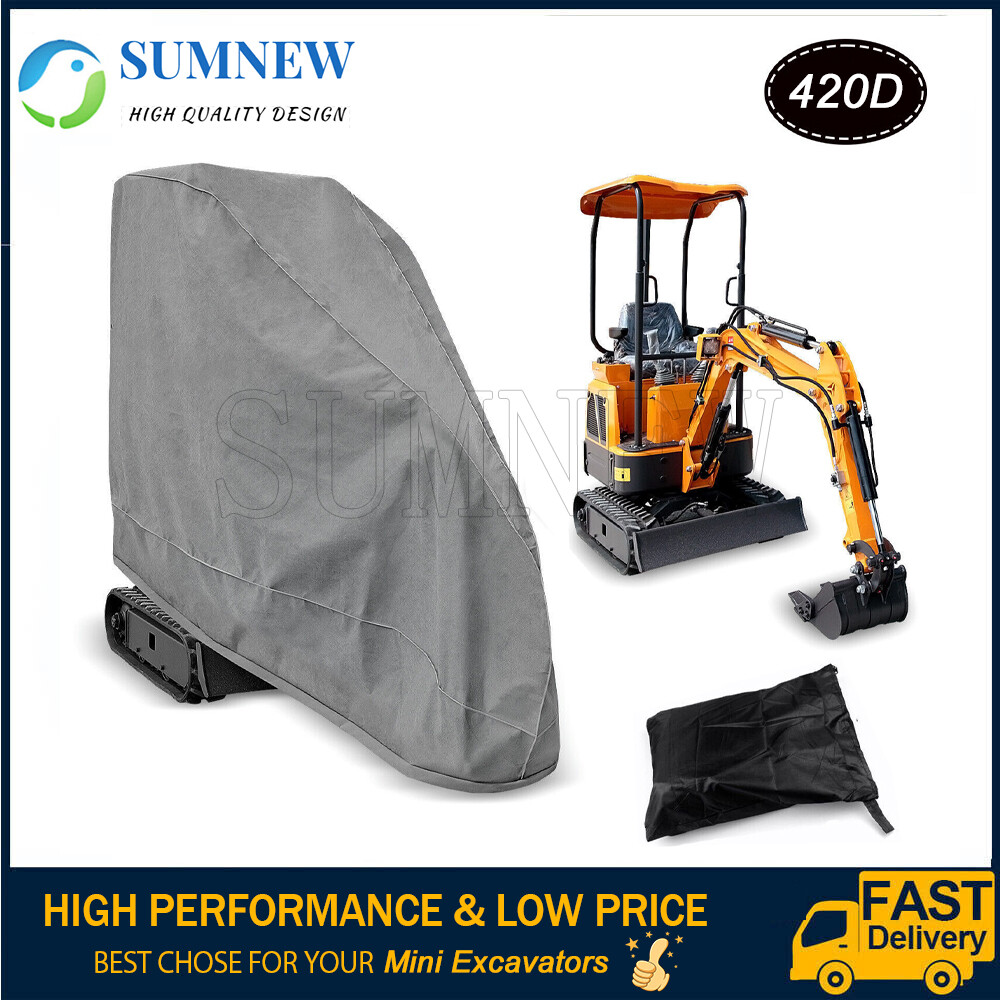 Full Cover For Mini Excavators Outdoor Waterproof UV Snow Dust Rain Resistant