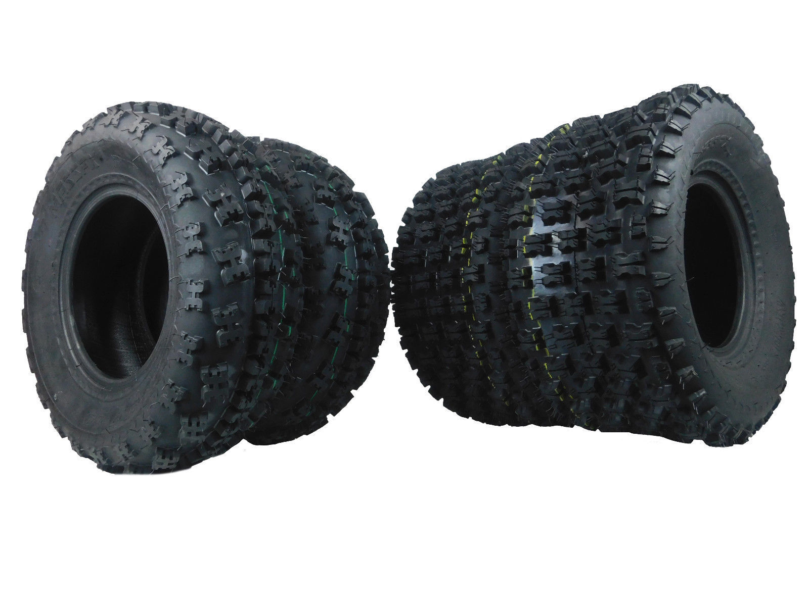 21x7-10 & 20x10-9 NEW ATV TIRE SET (All 4 Tires) Yamaha Raptor 660 700 700R