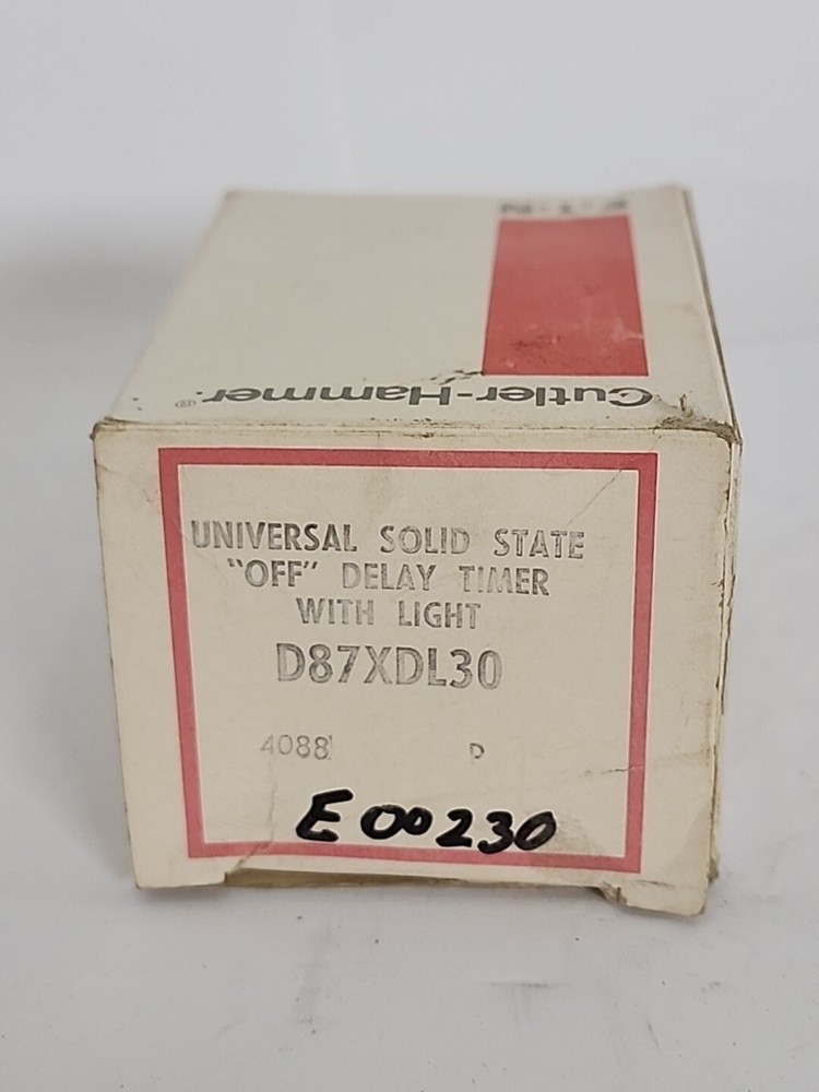 CUTLER-HAMMER D87XDL30 SERIES A2 OFF-DELAY TIMER