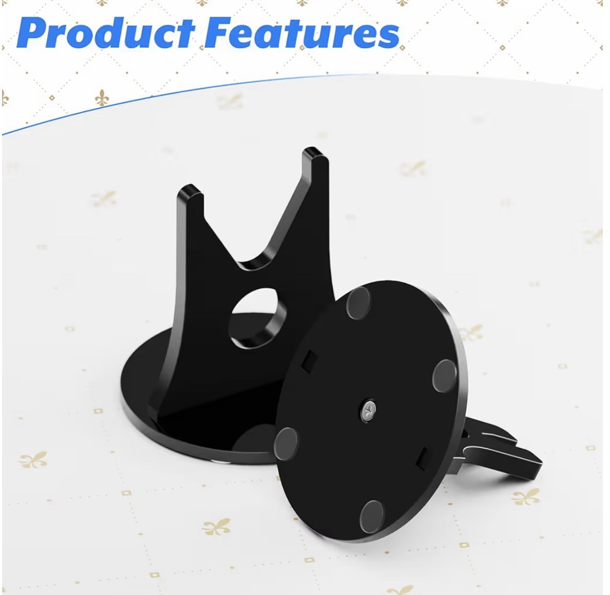 Acrylic Knife Display Stand Holder | Non-Slip Base | Sword & Knife Shelf Stand