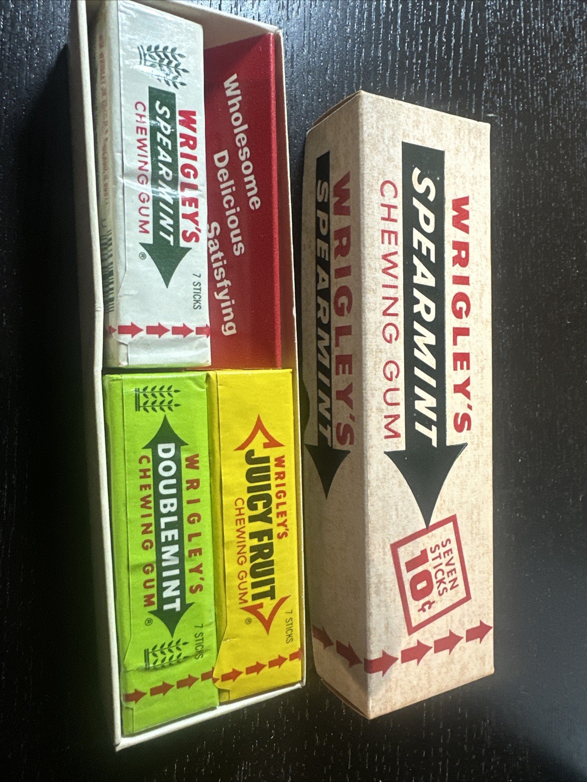 Wrigley GUM 3 pack Fun Box Gift Variety Display RARE