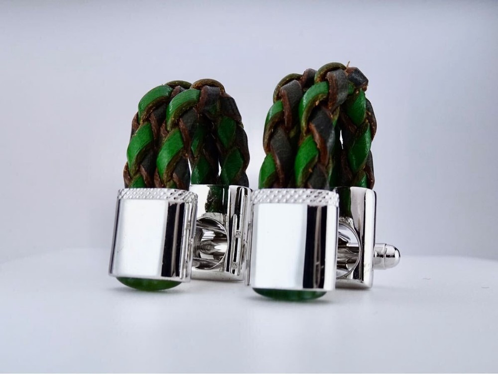 Tateossian Leather Cufflinks 7-2-110