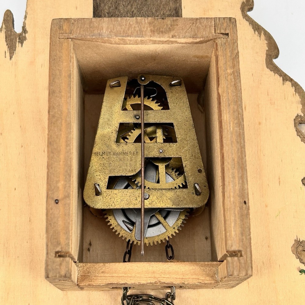Vintage Chalet Style Helmut Kammerer Cuckoo Clock W/ Pendulum UNTESTED