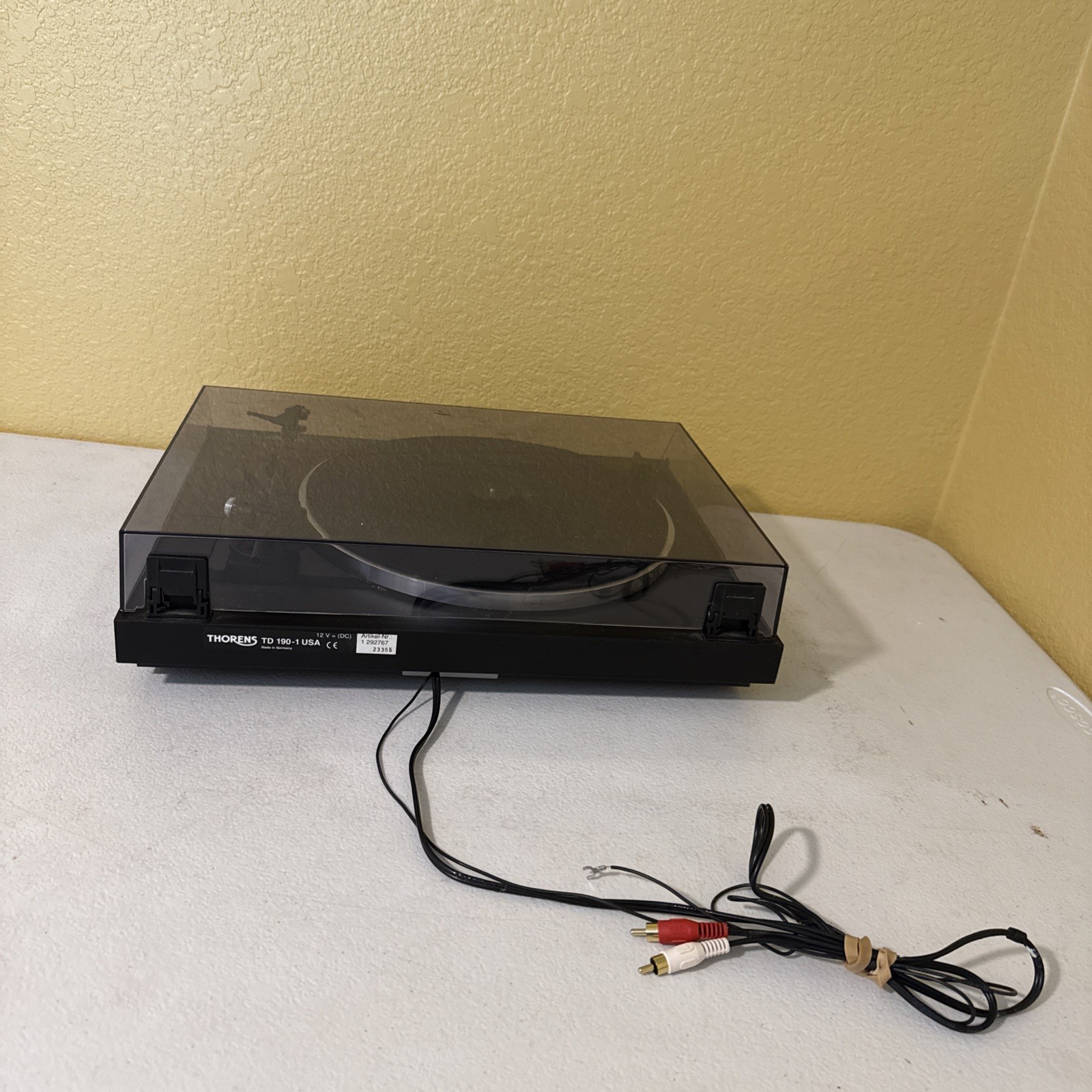 Thorens TD 190 Turntable TD-190-1 USA Vintage Record Player Made In Germany