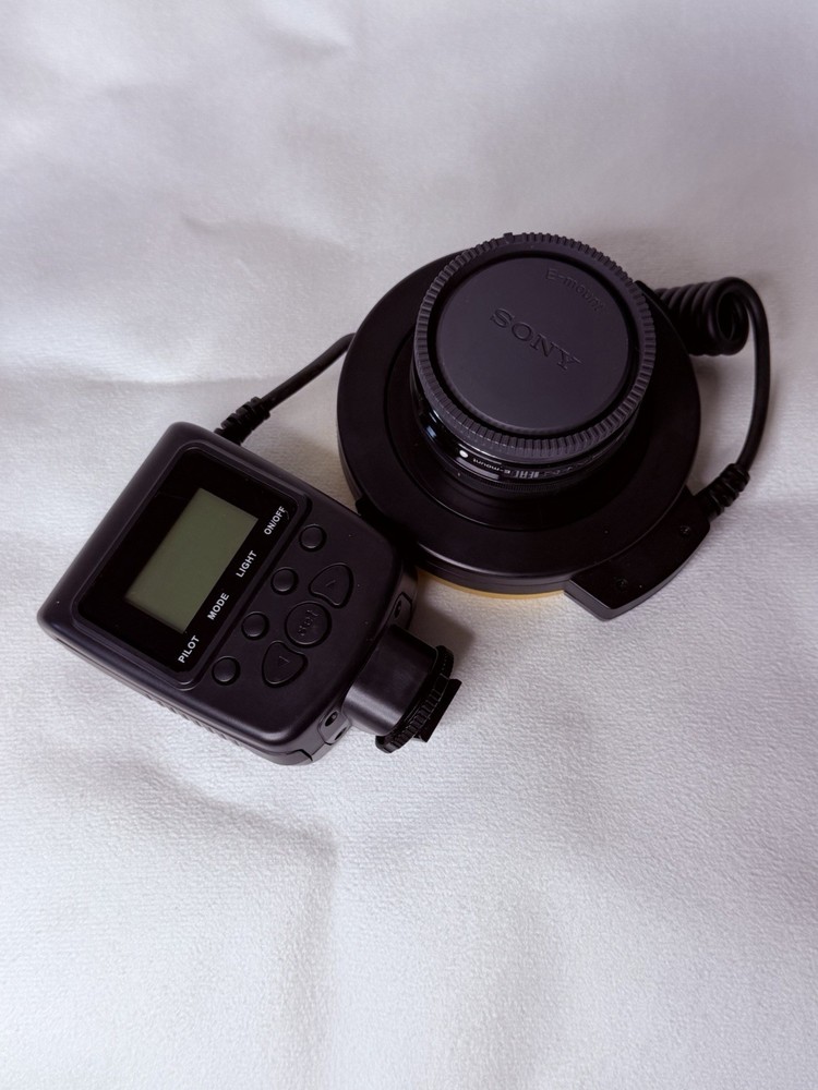 Ring Flash with LCD Display Hot Shoe Mount for Sony E-mount DSLR Mirrorless