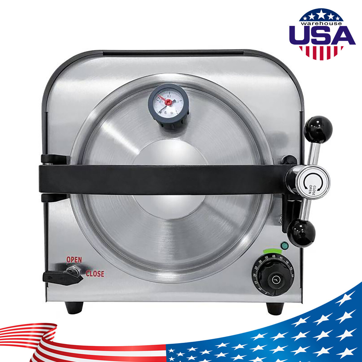 14L Esterilizador de Autoclave de Vapor Dental Equipo de Lab de Esterilización