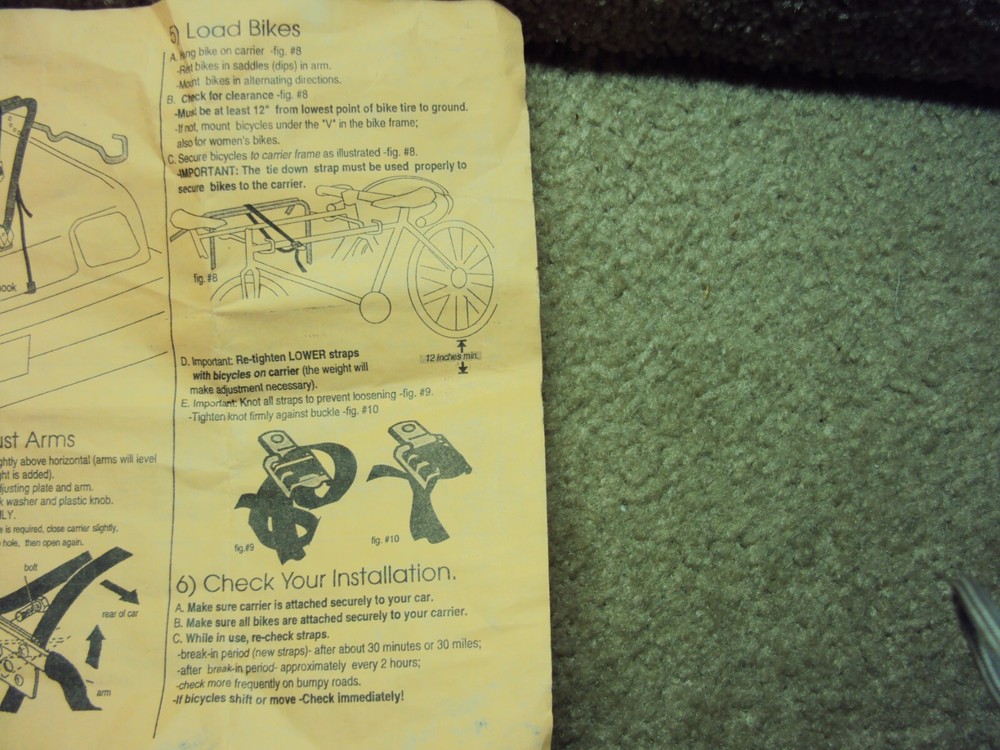 Folding One or Two Bike Carrier Rack