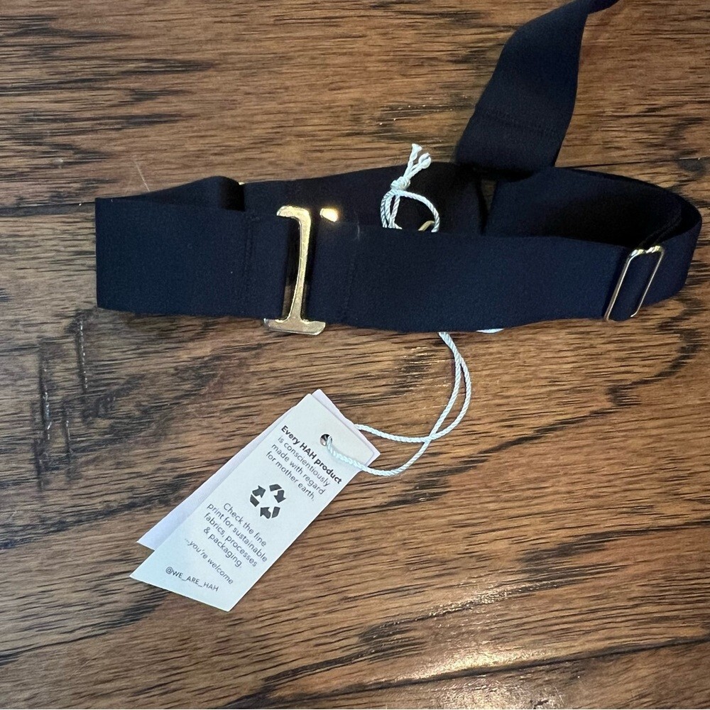 NWT HAH X Free People Strapped in Harness OS Black Lingerie Garter XS S M L XL