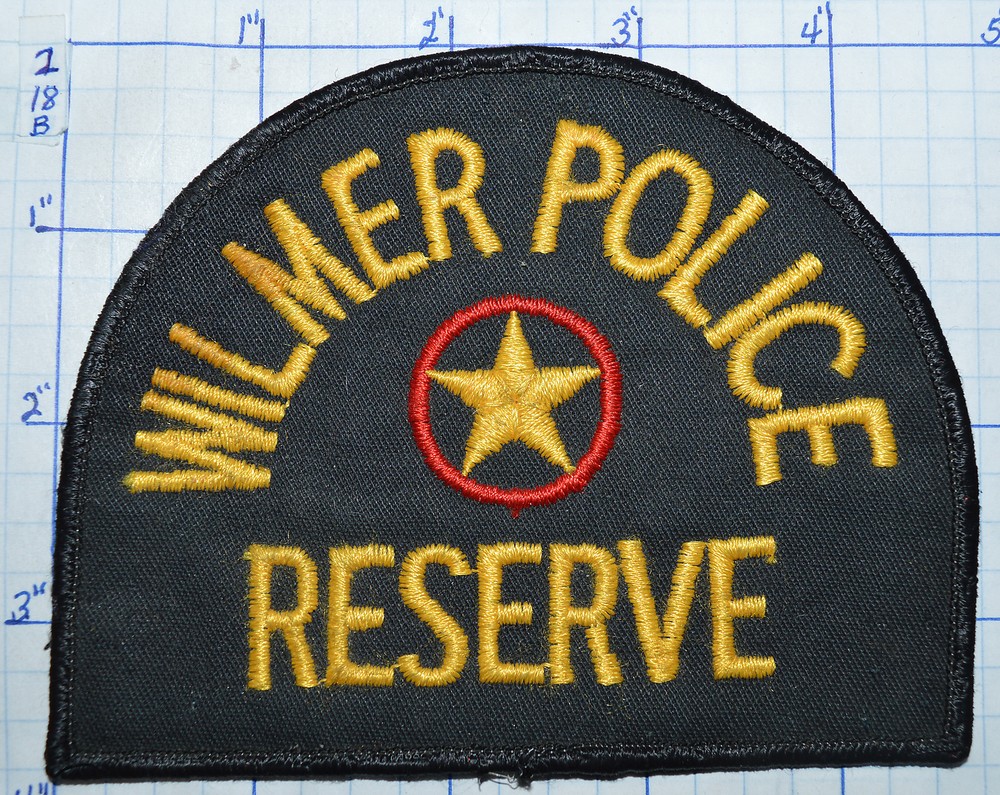 TEXAS, WILMER POLICE RESERVE PATCH