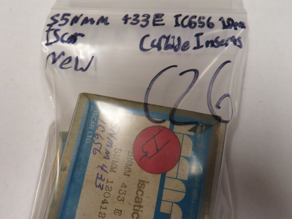 ISCAR S5NMM 433E IC656 CARBIDE INSERTS, 10 PCS
