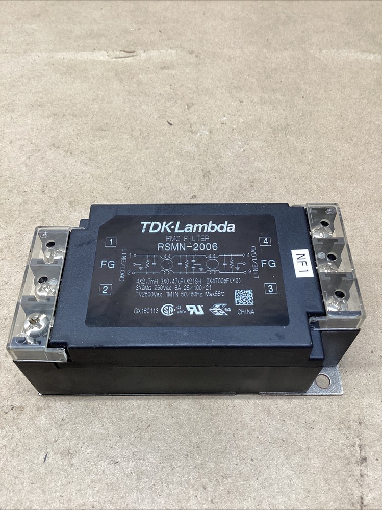 TDK-Lambda RSMN-2006 Power Line EMC Filter Used #717M10FML