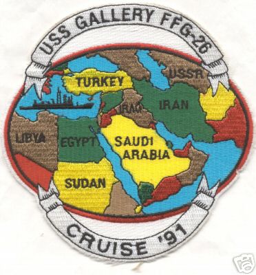 USS GALLERY FFG-26 patch