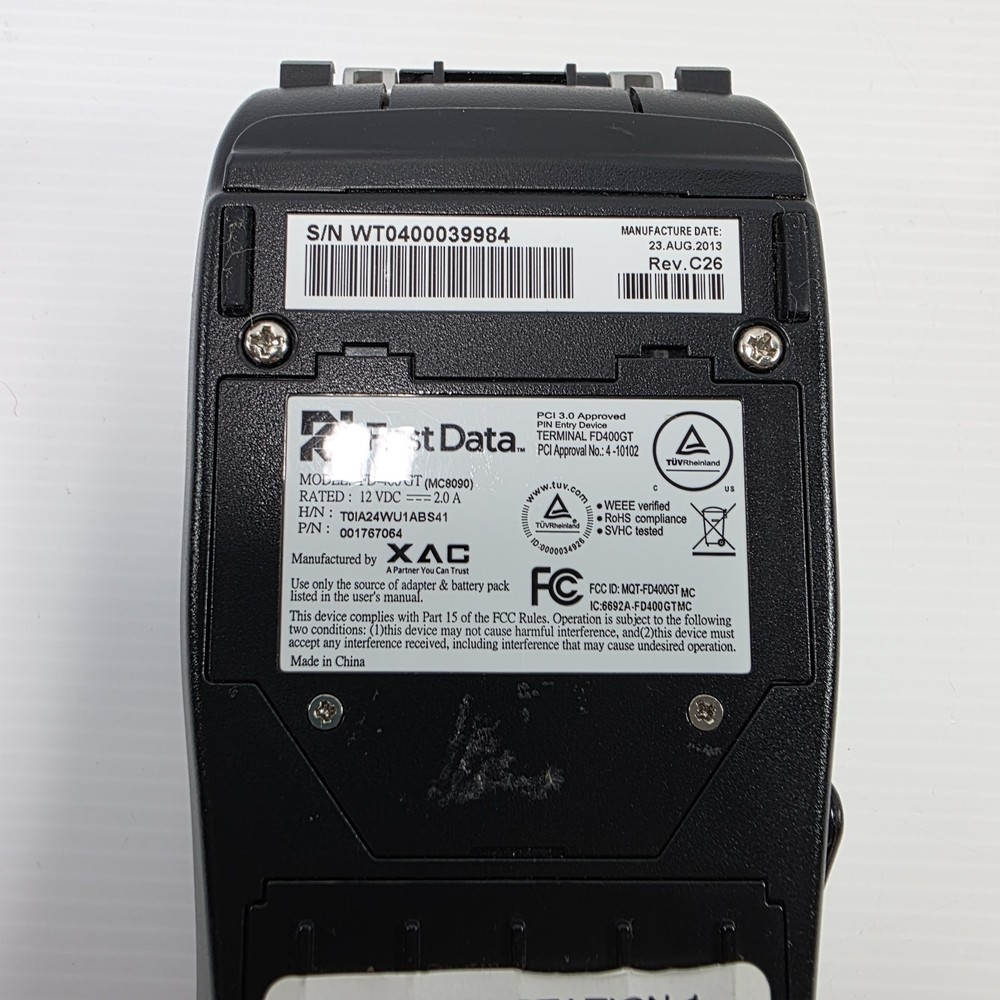 First Data FD400GT GPRS Wireless Terminal