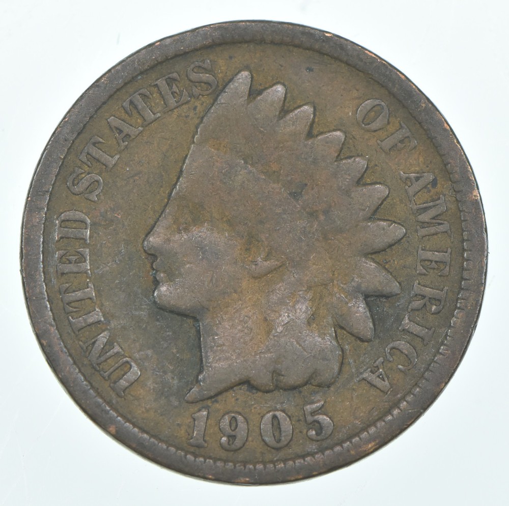 1905 Indian Head Cent AC Average Circ