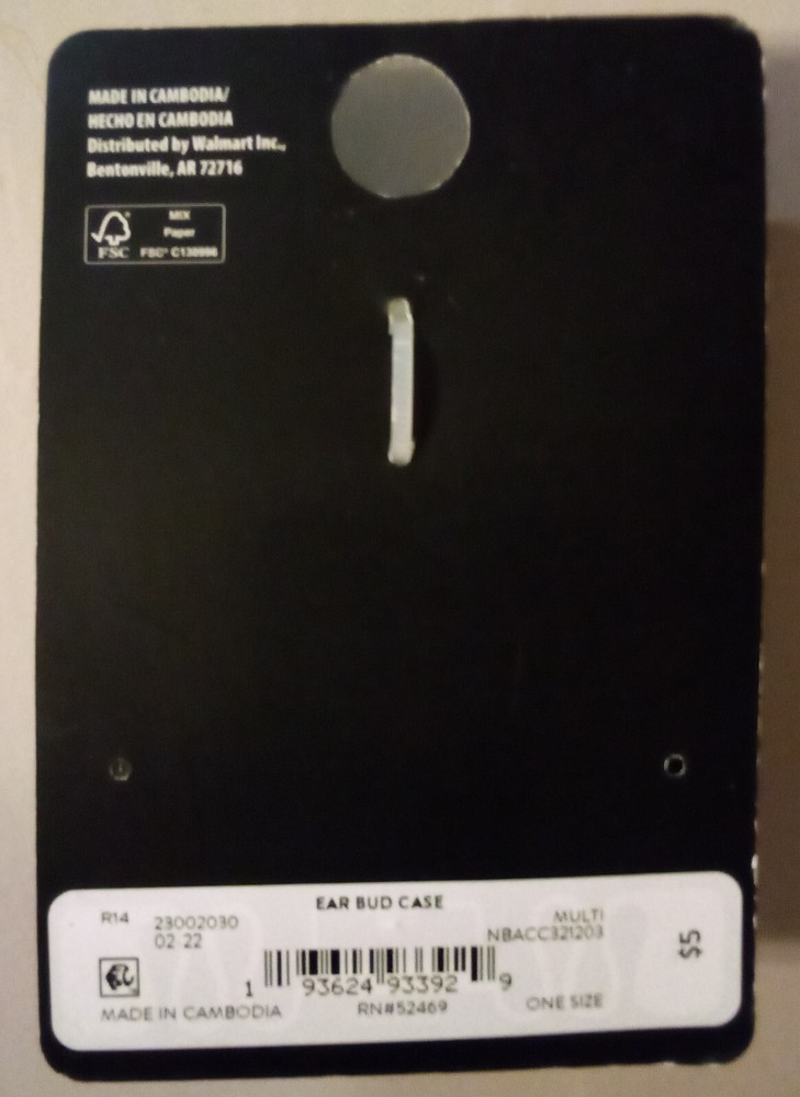 Ear Bud Case Camo No Boundaries New