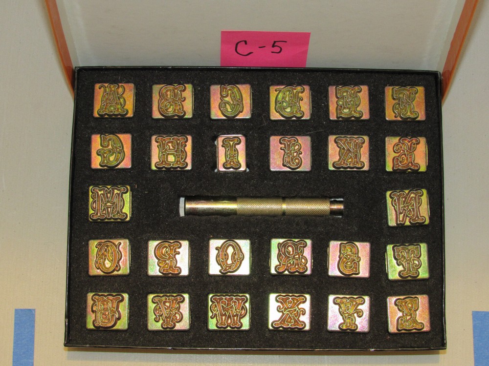 Midas 3/4 inch Alphabet  set 8139 Script Letters