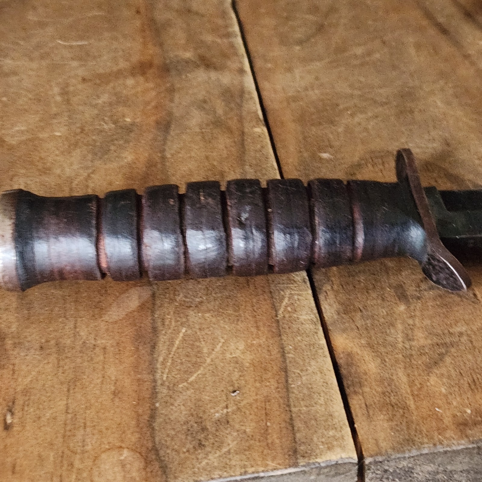 Vtg U.S. M3 Case 1943 Fighting Knife w/ U.S. M6 1943 L&C Leather Sheath FJA