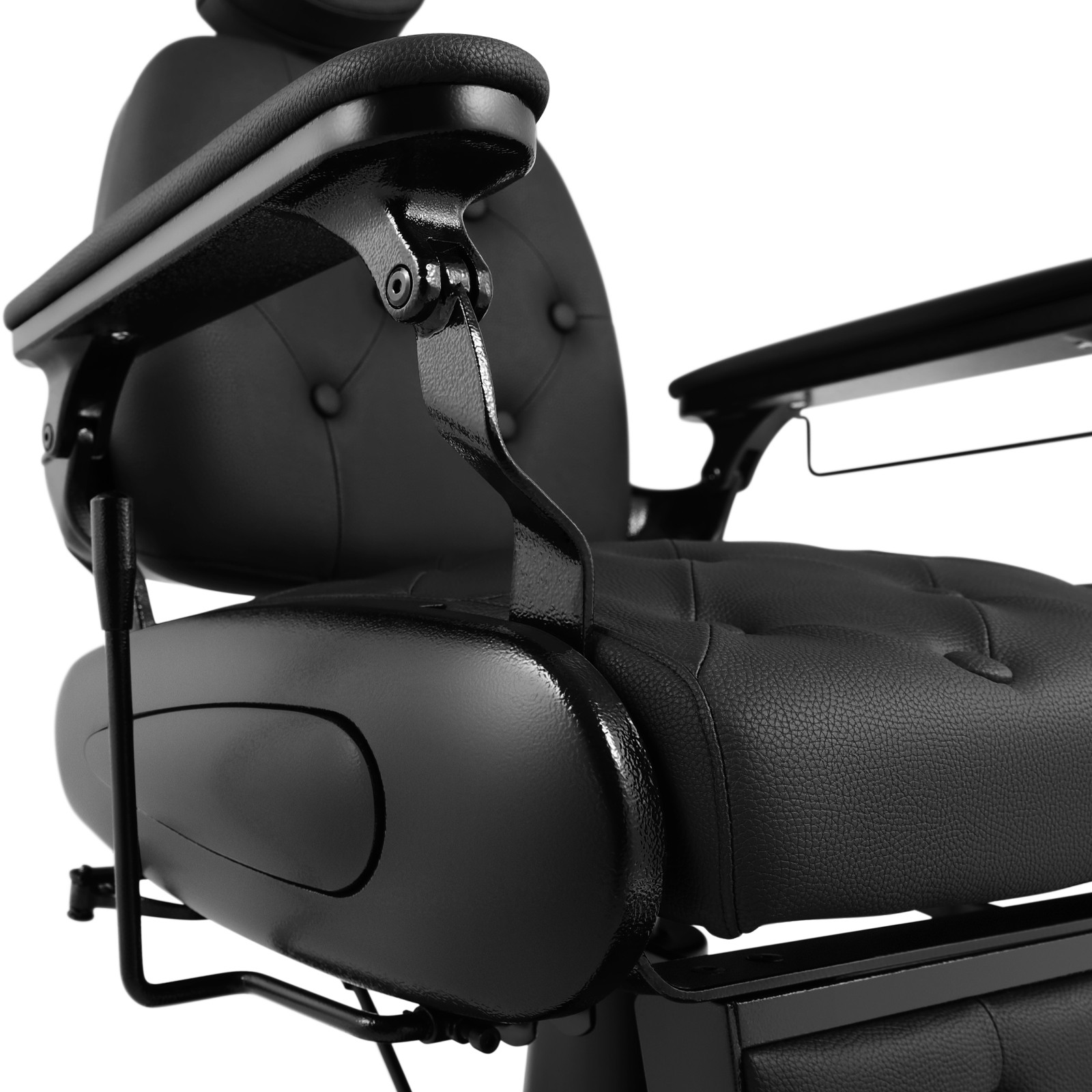 Black Recline All Purpose Barber Chair Heavy Duty Hydraulic Salon Beauty