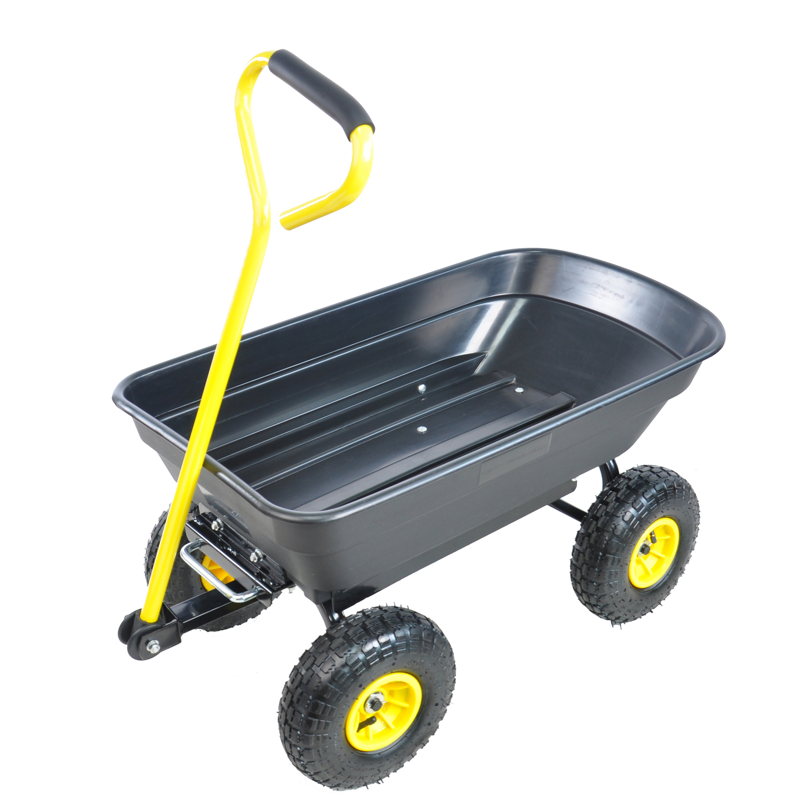 Wheelbarrow Heavy Duty Wagon Garden Cart Yard Dump Lawn Utility Outdoor Black
