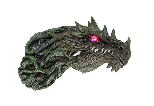 Dragon Head Plaque with Led Light Figurine