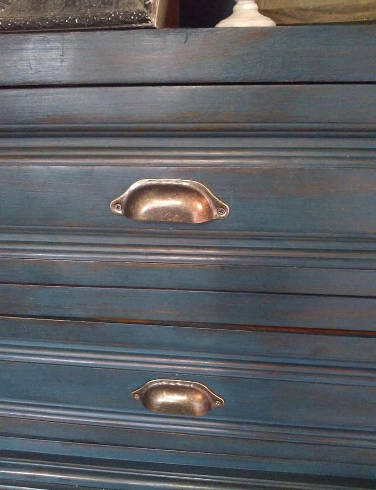 WEICHUAN 20PCS Antique Bronze Iron Drawer Knobs Pulls Handles 3-1/4",