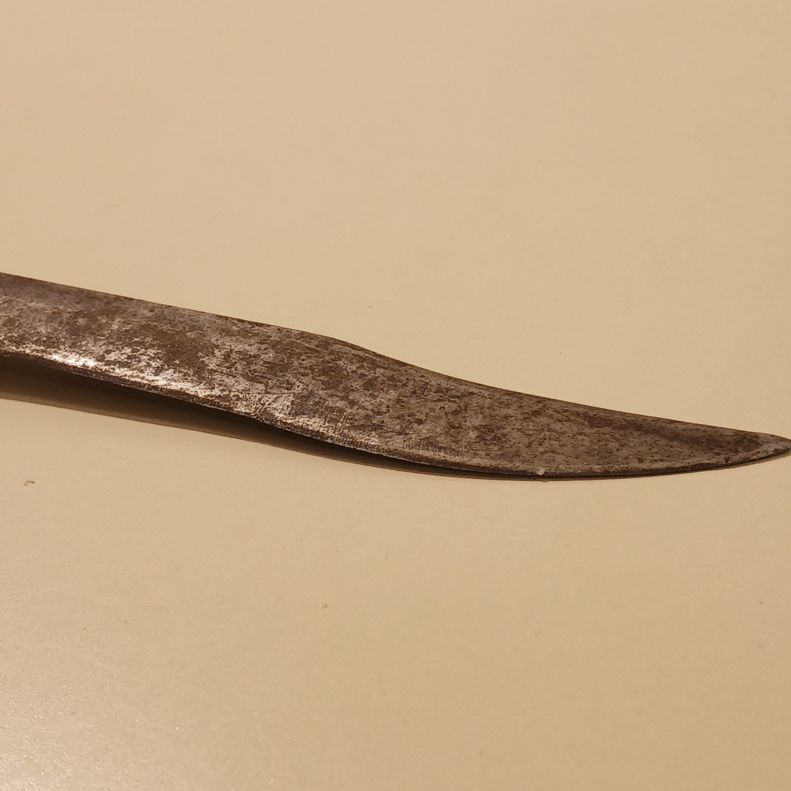 Vintage Bowie Knife Fixed Blade Hunting Survival Wood Handle Brass Bolster Gear