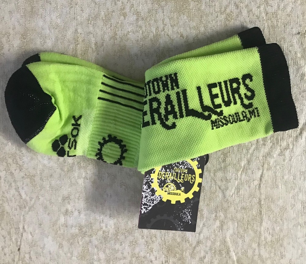 Cycling Socks, Green, Medium