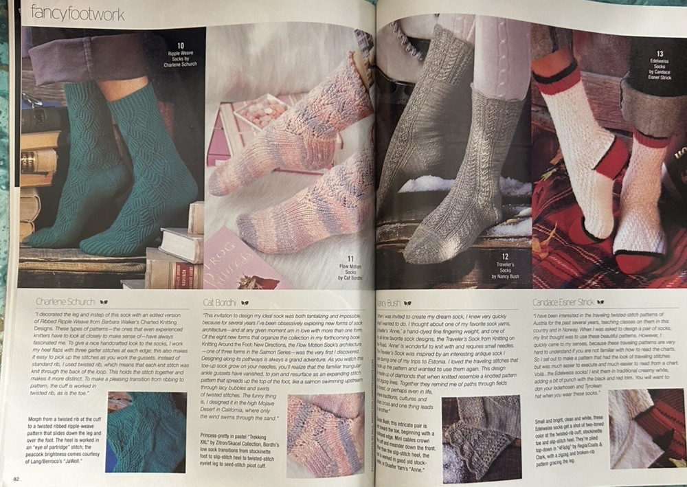 Vogue Knitting Pattern Magazine Fall 2006 Socks Michael Kors Hobo Chic Patterns