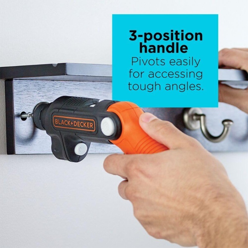 BLACK+DECKER BDCSFL20C 4V MAX Cordless Screwdriver LED