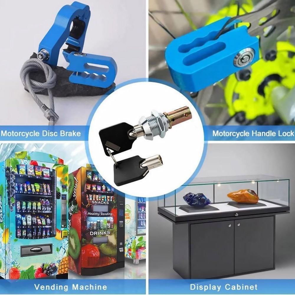 Tool Drawer Lock with Keys Replacement Assembly For Storage Cabinets Toolboxes