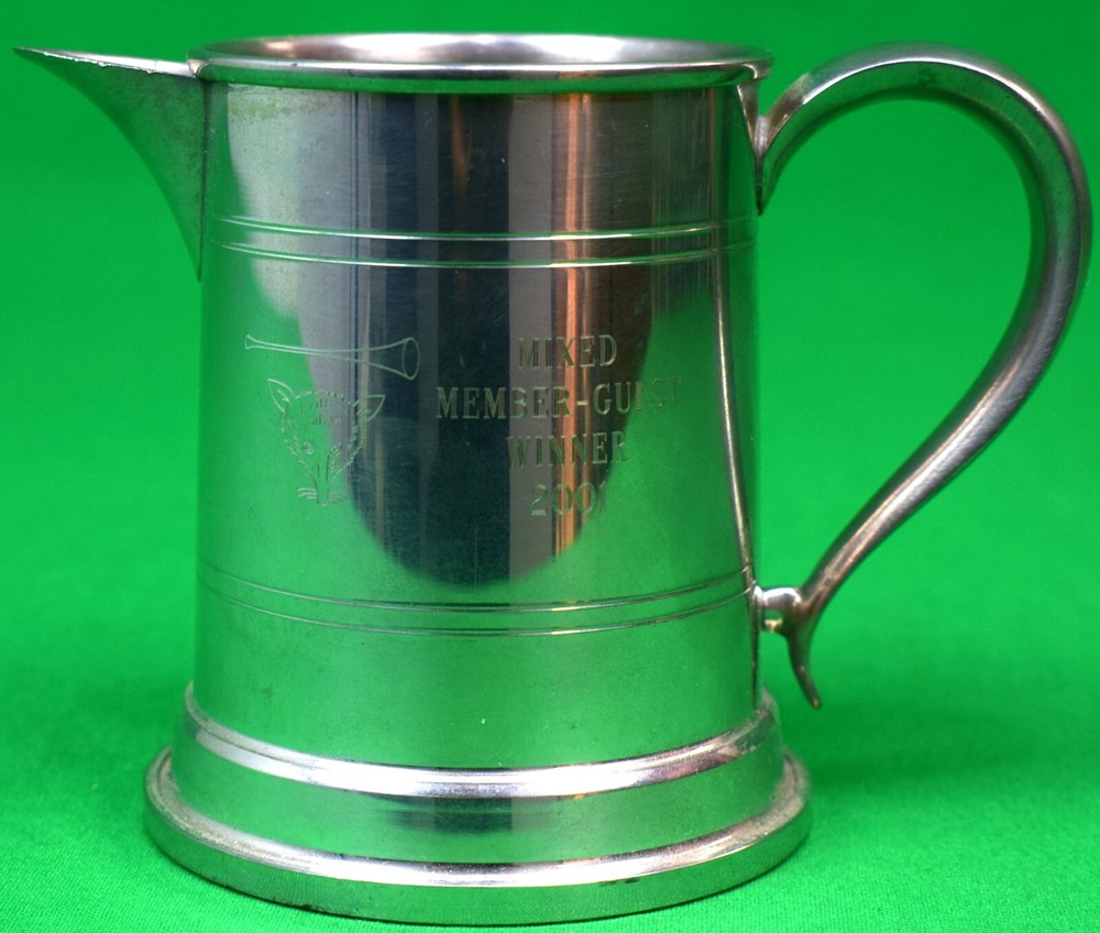 Myopia Hunt Club c2001 Silver Plate Cocktail Pitcher