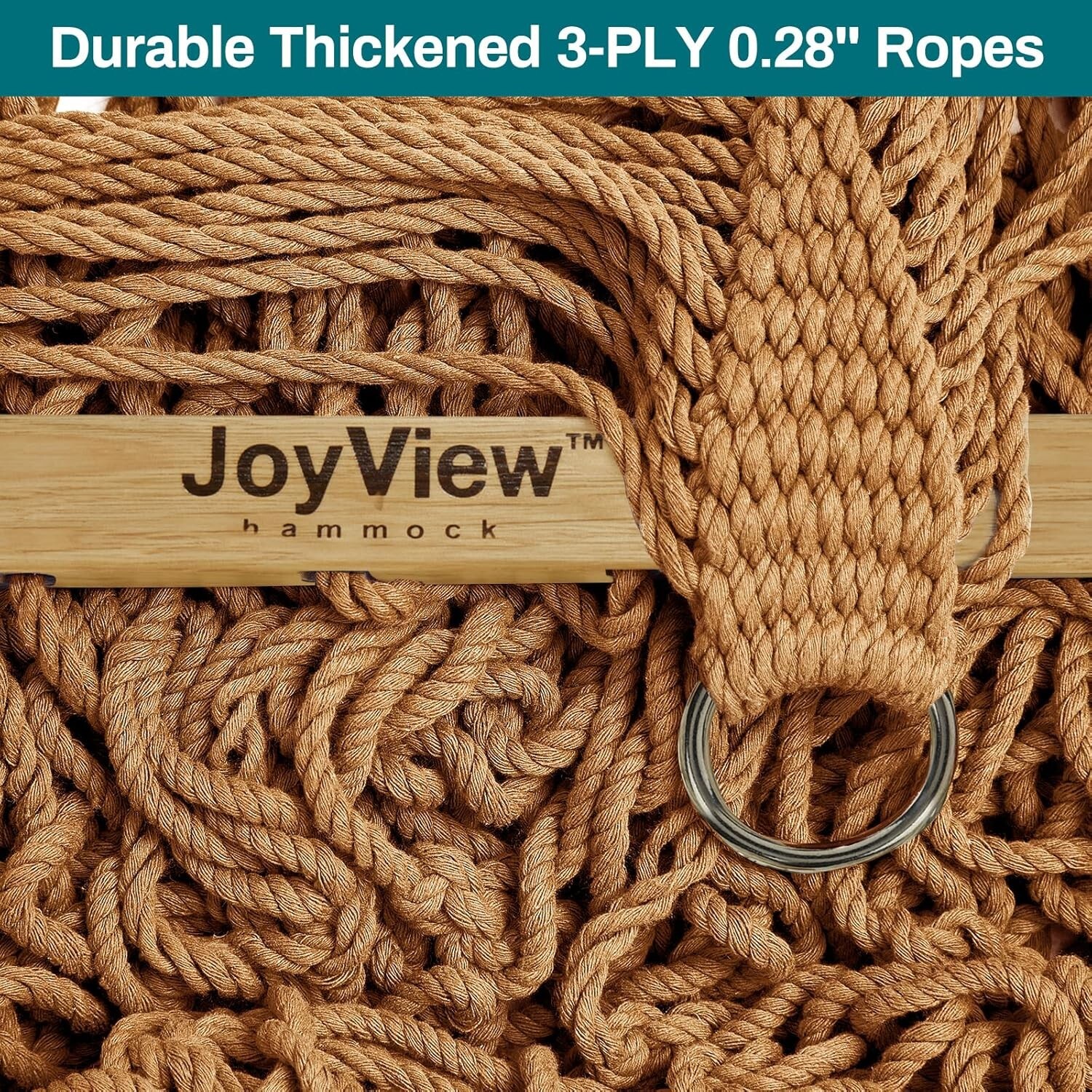 Traditional Rope Double Hammock - Hand Woven Cotton Hammock