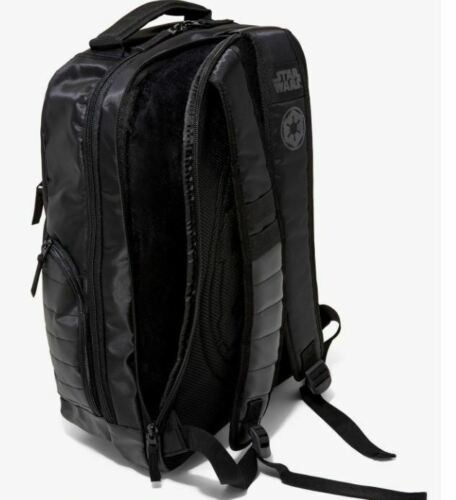 Star Wars Galatic Empire Built-up Backpack Black Full Size Imperial Crest Disney