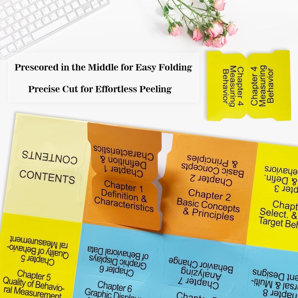 Index Tabs Applied Behavior Analysis Cooper 3Rd Edition Complete Book Tabs Set