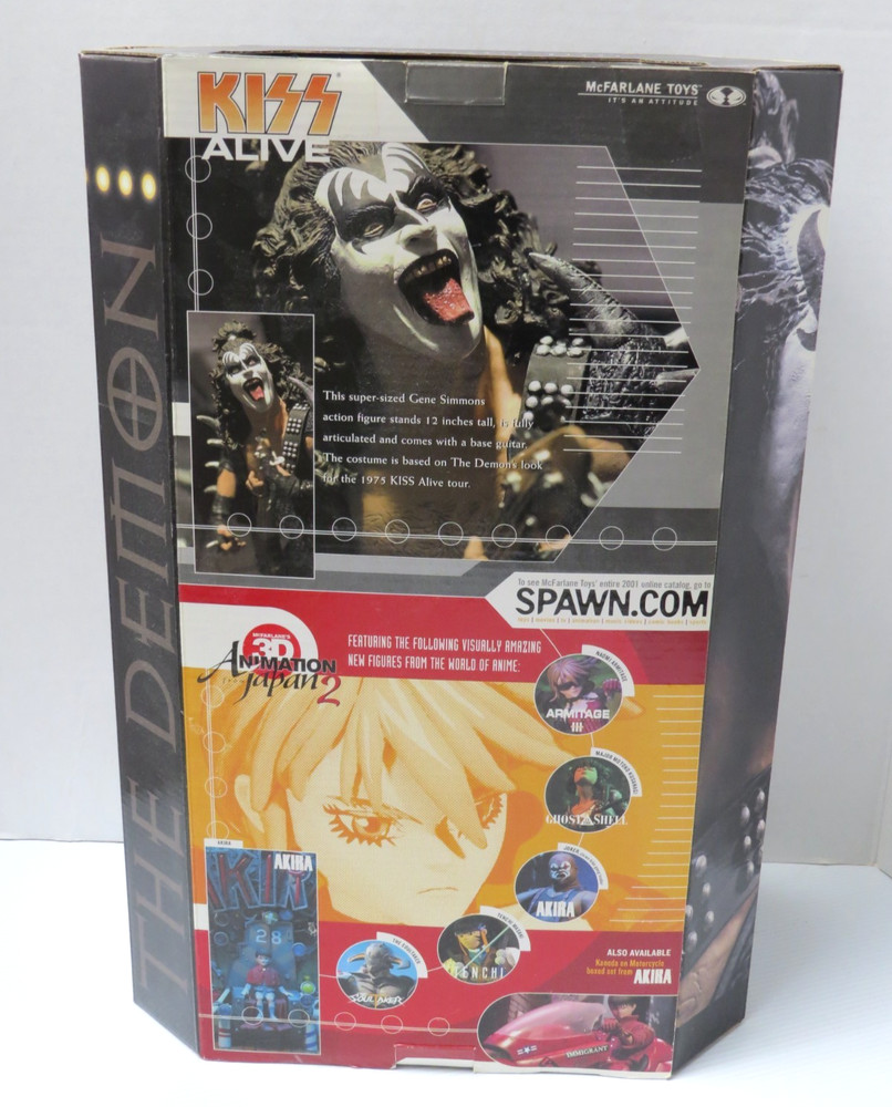 KISS GENE SIMMONS ALIVE! 12 INCH FIGURE IN BOX 2001