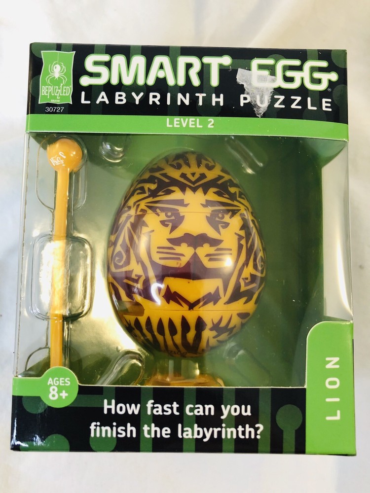 Bepuzzled Lion 2-Layer Smart Egg Labyrinth Puzzle Easter idea