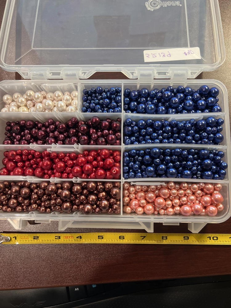 Assorted Craft Beads Set in Organizer Box (SR139)