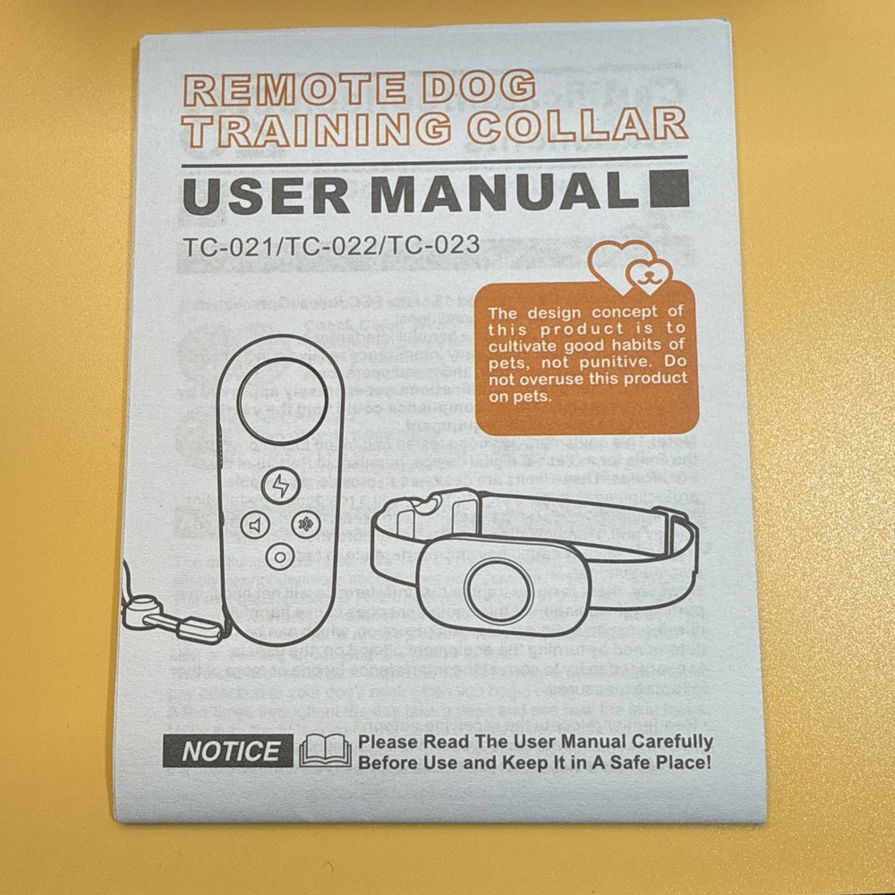 TUG Remote Dog Training Collar Vibration Shock Combination NEW