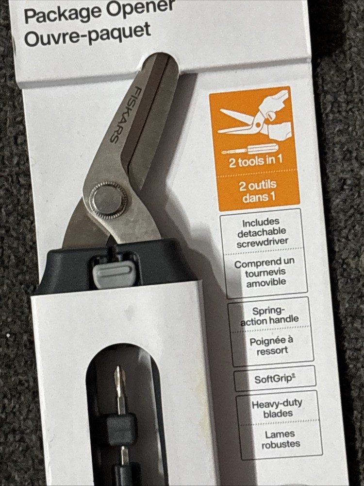 Fiskars Package Opener with Screwdriver