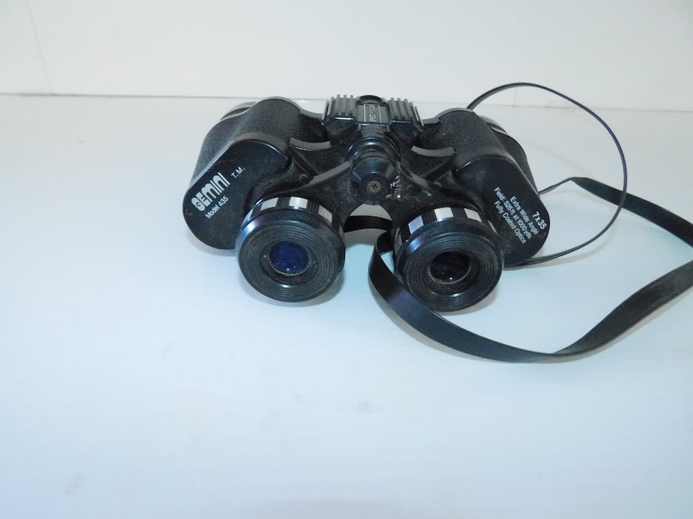 GEMINI MODEL 435 7X35 EXTRA WIDE ANGLE BINOCULARS W/ CASE (JPS68)