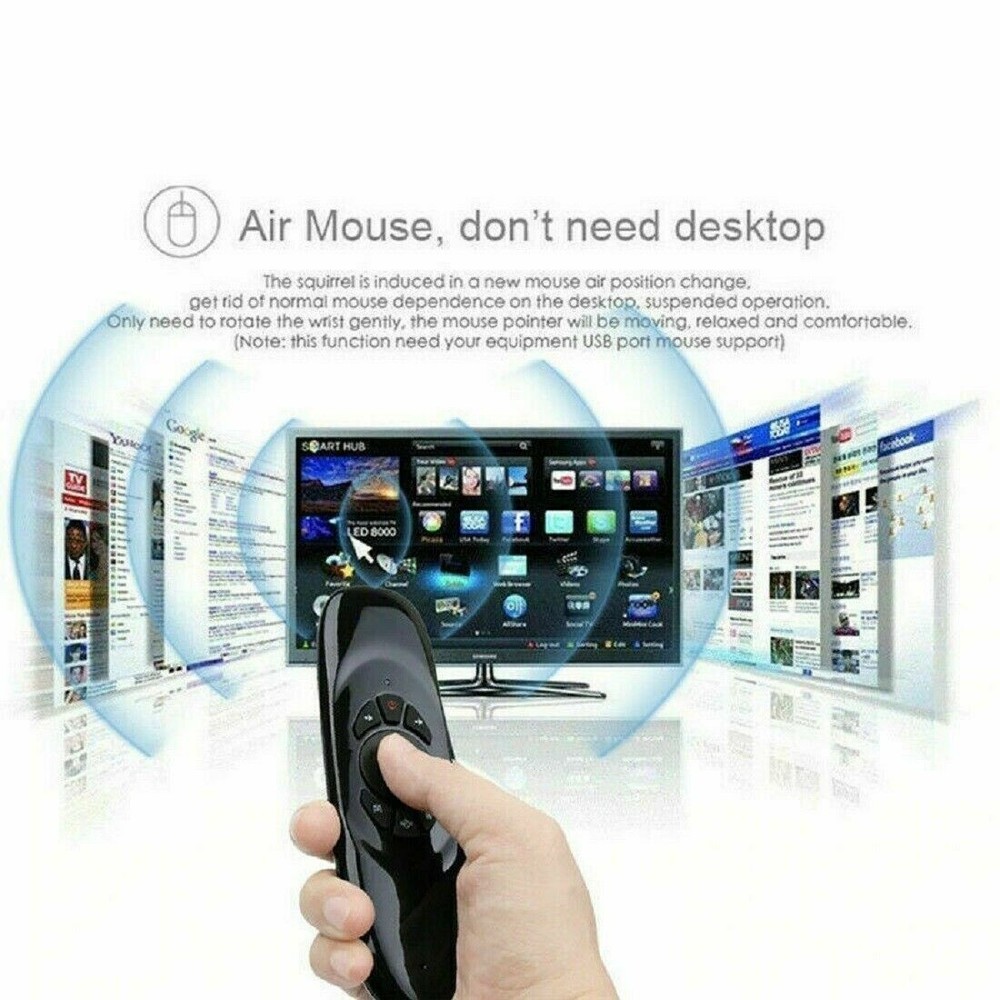 Voice Remote Google Control Air Mouse Bluetooth/USB for PC Android Smart TV Box