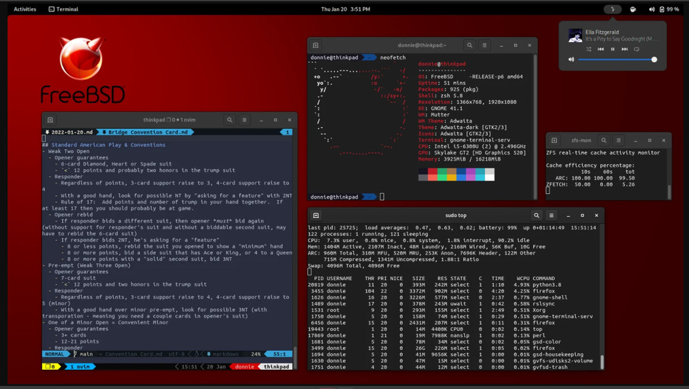 Free BSD 14.3 Linux Desktop Live/Installer MultiBoot USB | (64-bit & 32-bit)