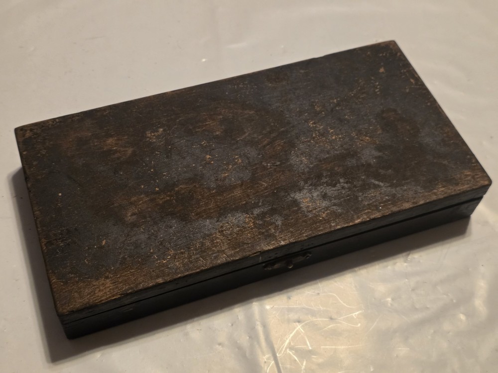 Moore & Wright English 2-3" outside micrometer with Wood case.