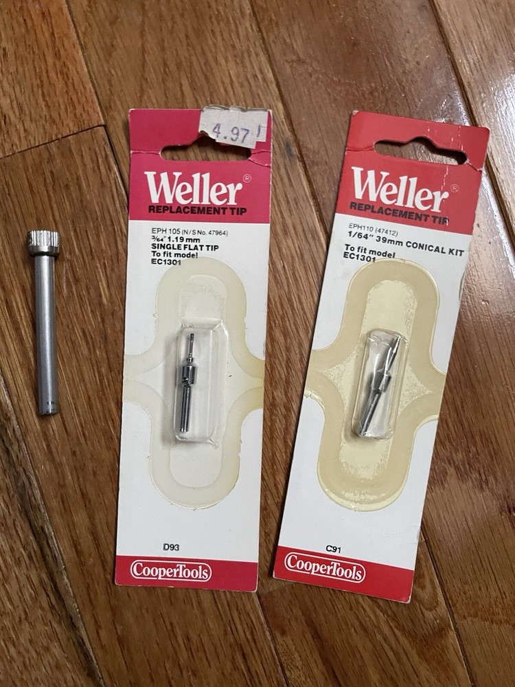 NEW , Weller Barrel Nut Assembly EC231 & 2  EPH Tips
