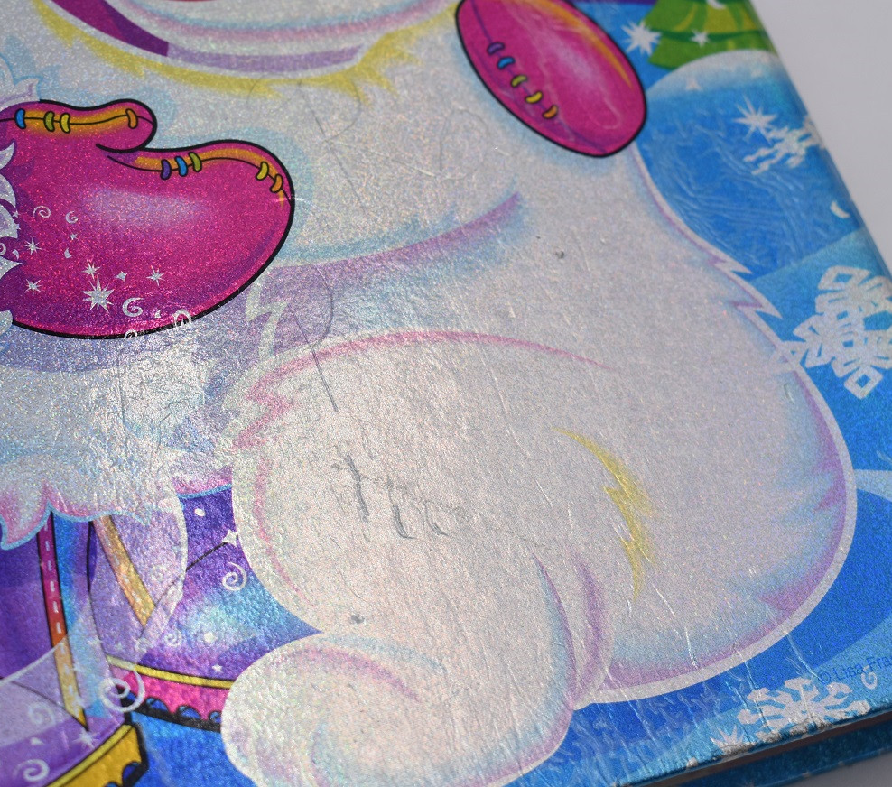 Vintage Y2K Lisa Frank Eskimo Girl Polar Bear Glitter Prism 3 ring Binder