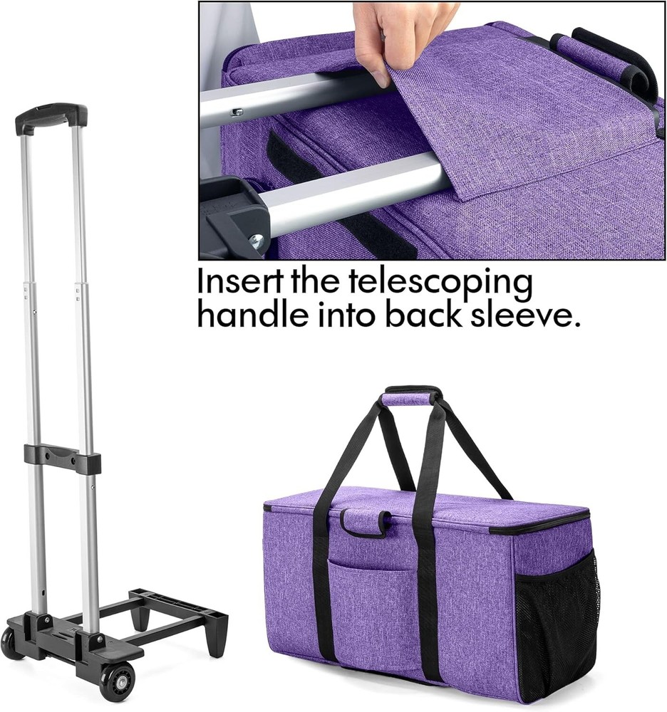 Carrying Storage Case Rolling Cart for Cricut Maker Explore Air Die-Cut Machine