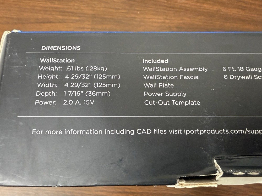 iPort LaunchPort WallStation White 70142 - New Open Box