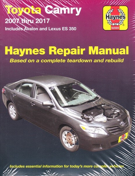 NEW PRINTED MANUAL 2007-17 Toyota Camry Avalon Lexus ES350 Service Repair 3874