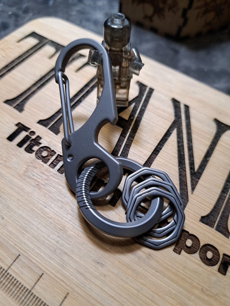 Titanium Alloy Carabiner Keychain